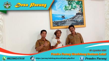 Dukung Seniman Lokal, Pemdes Pacung Pesan Sebuah Lukisan